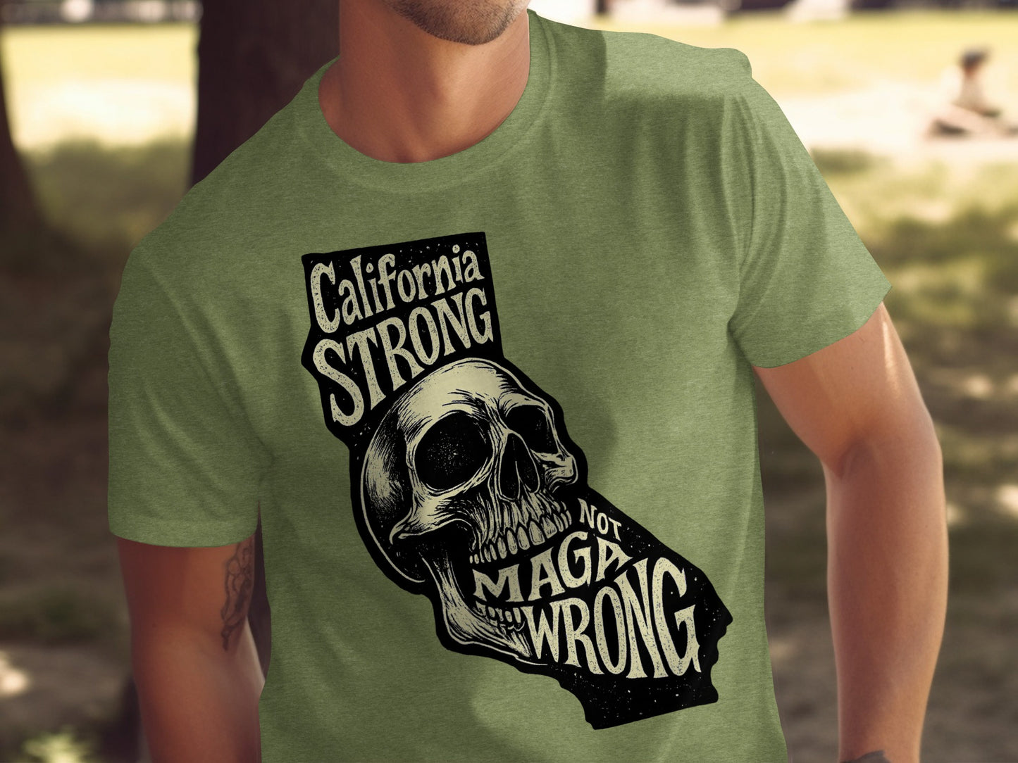 California Strong Not Maga Wrong Graphic T-shirt product