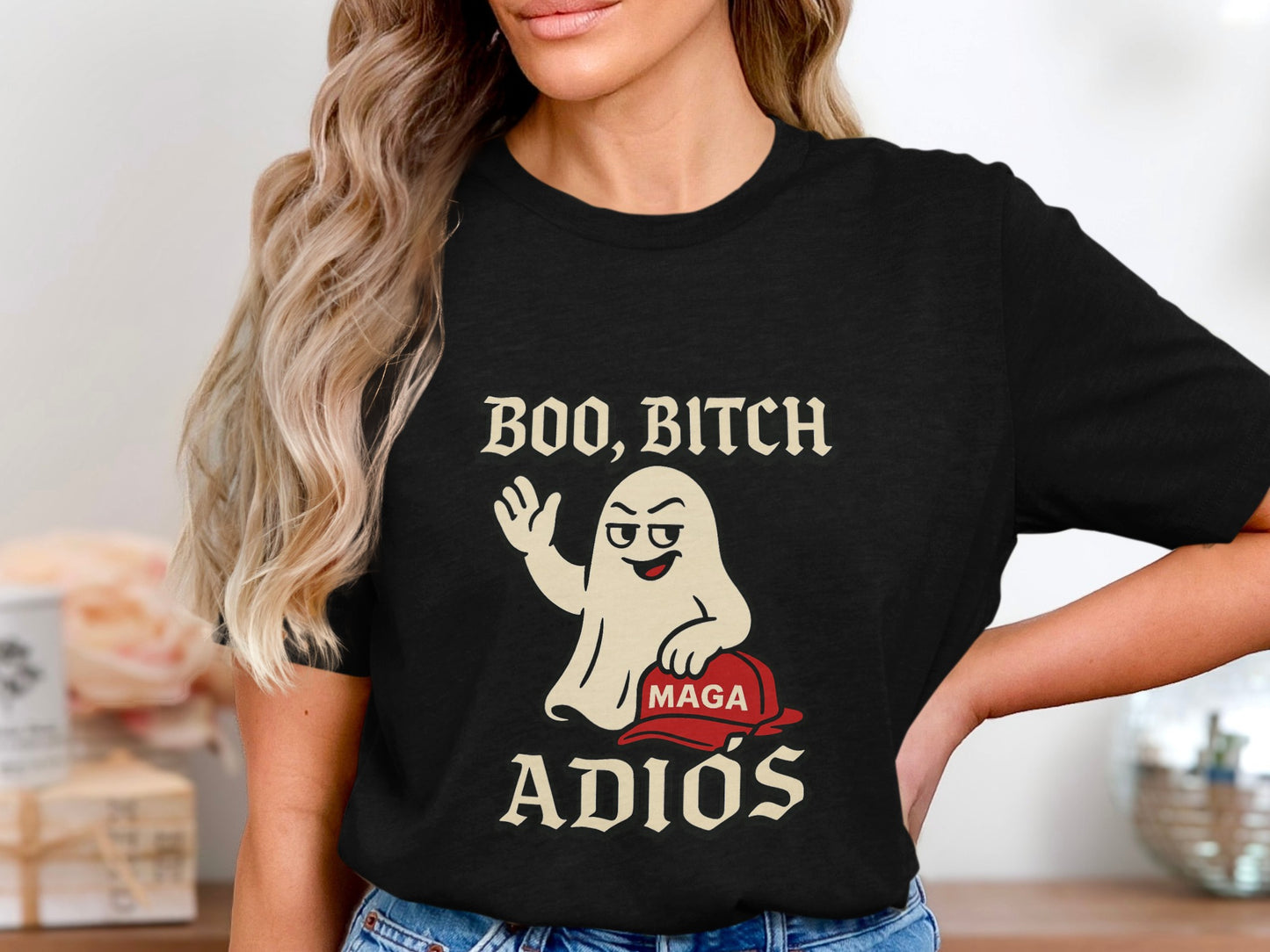Boo Bitch Adios Halloween Ghost T-shirt product