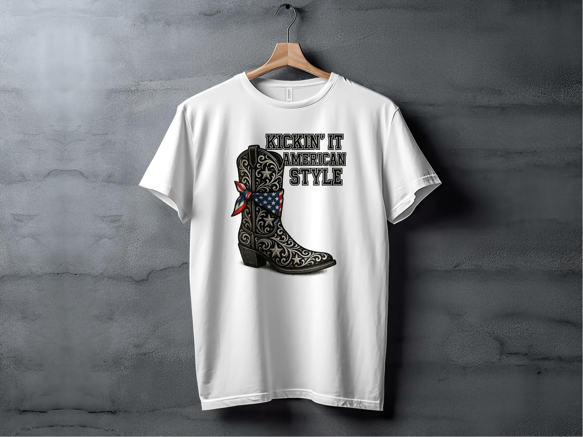 Kickin' It American Style Boot Graphic T-shirt product