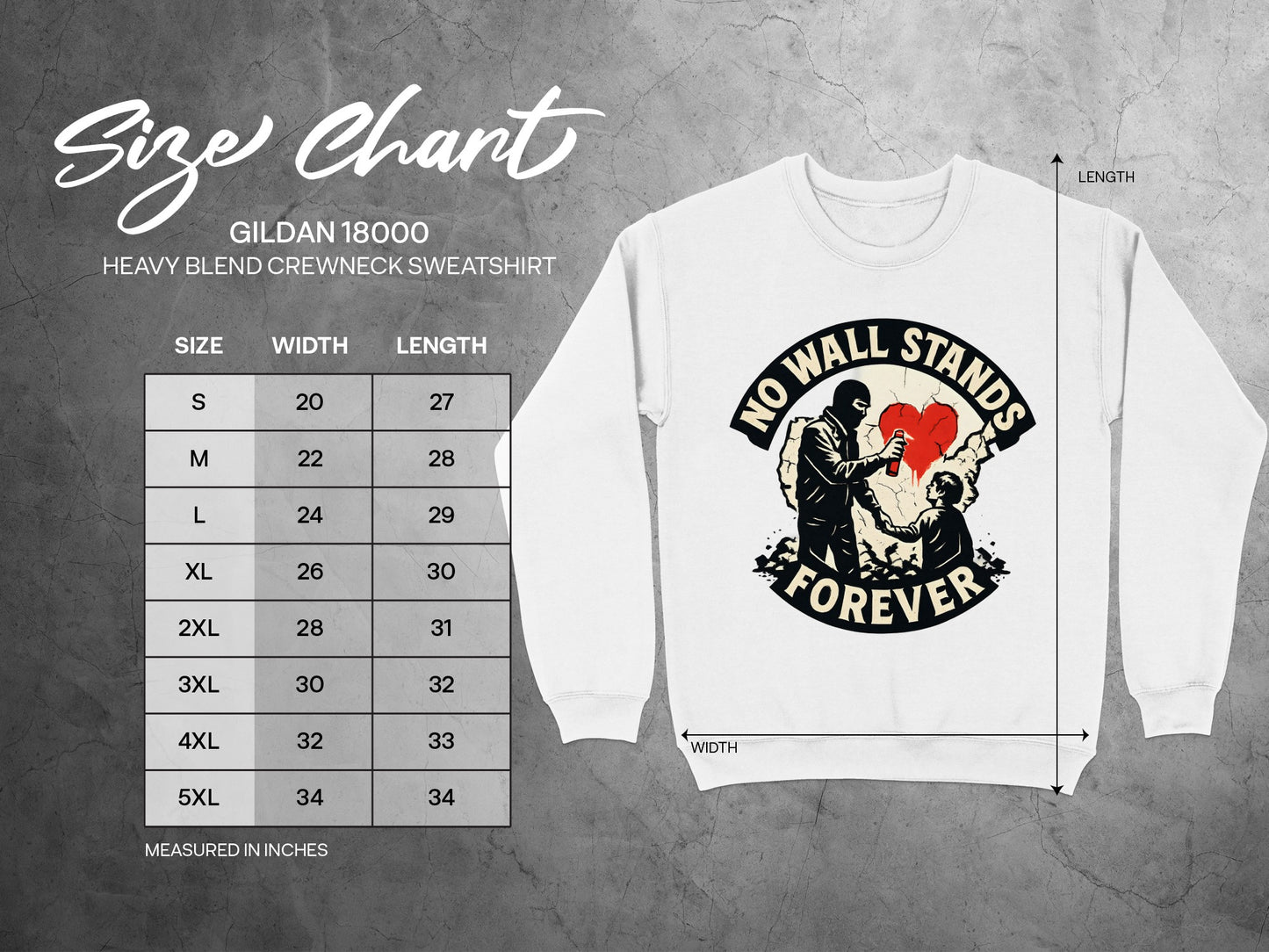 No Wall Stands Forever Crewneck Sweatshirt product type