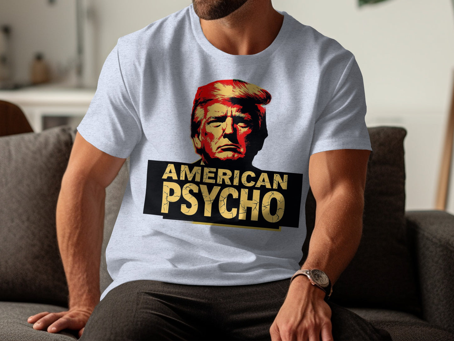 American Psycho Graphic Tee Statement Product