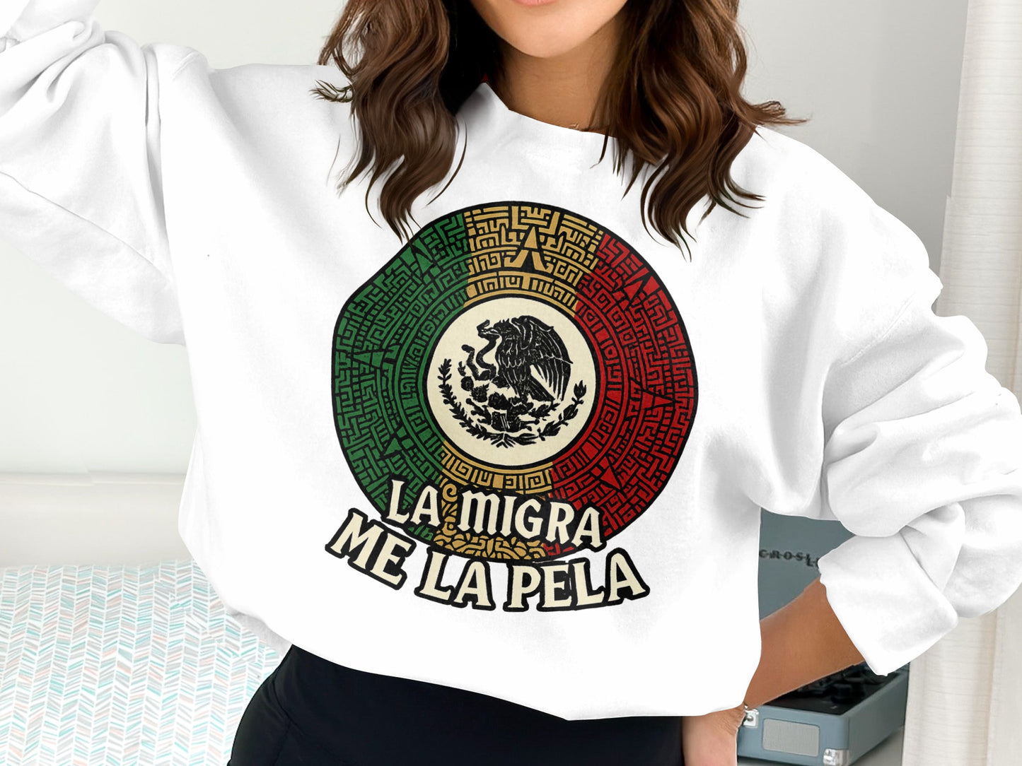 La Migra Me La Pela Graphic Sweatshirt product