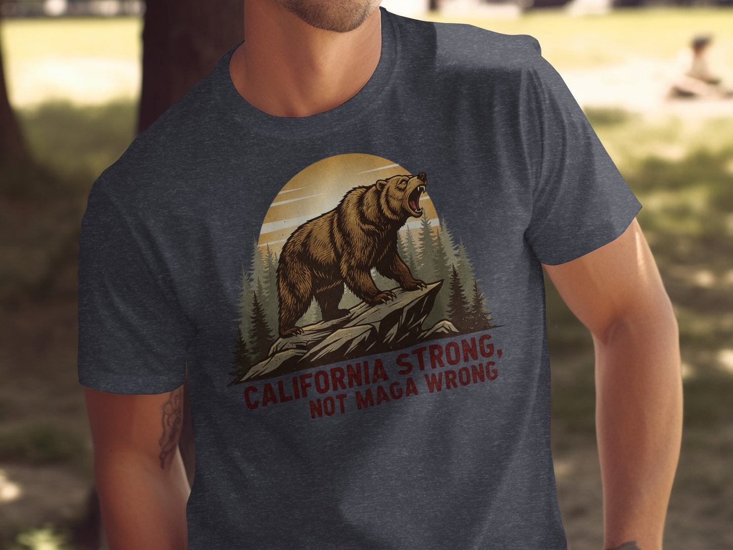 California Strong Not Maga Wrong Graphic T-Shirt product