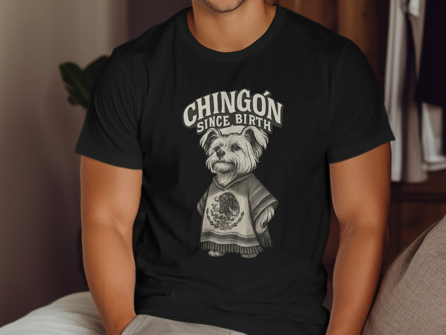 Chingón Since Birth Graphic Dog T-shirt product type
