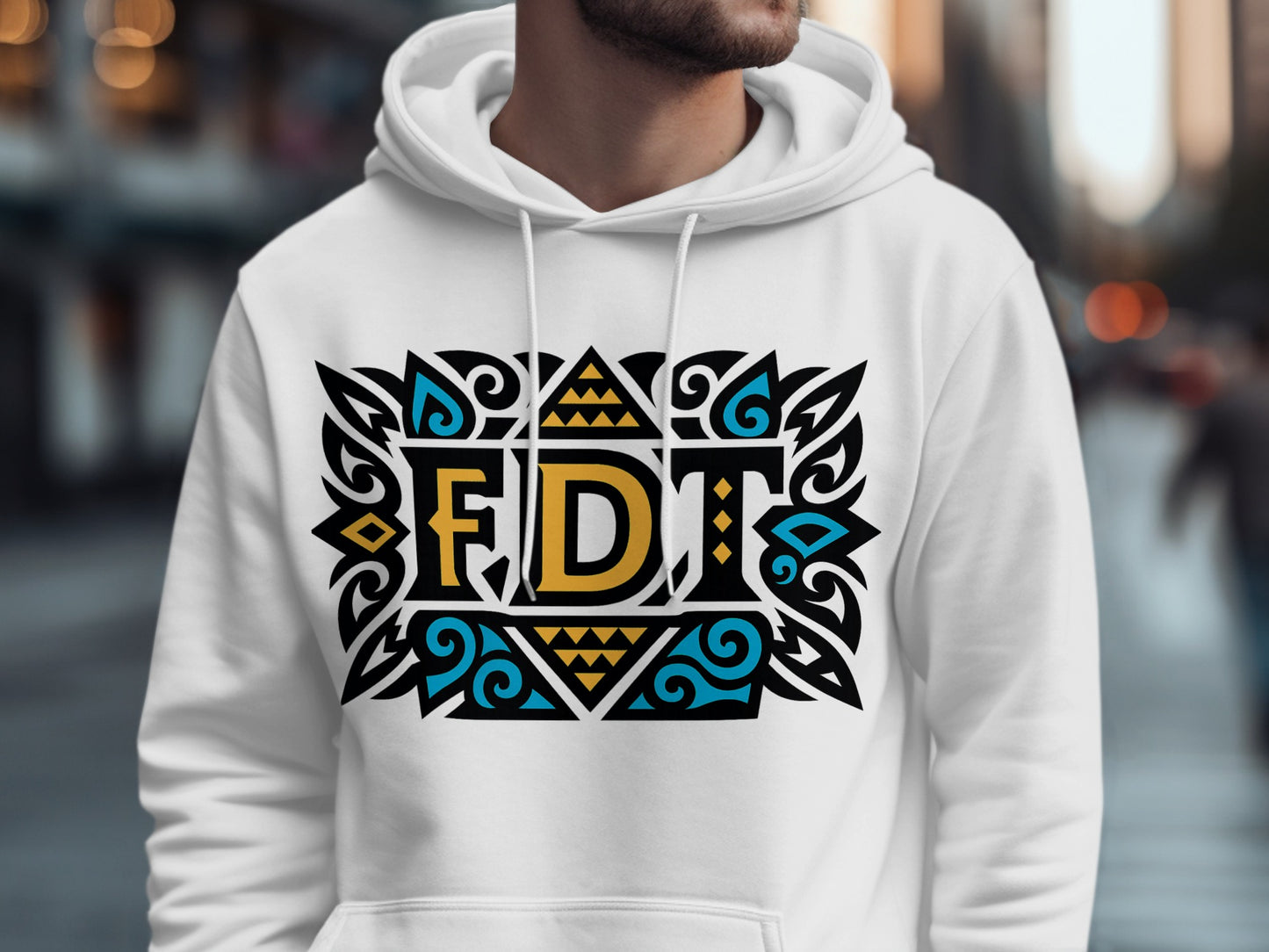 Colorful Geometric FDT Design Hoodie product