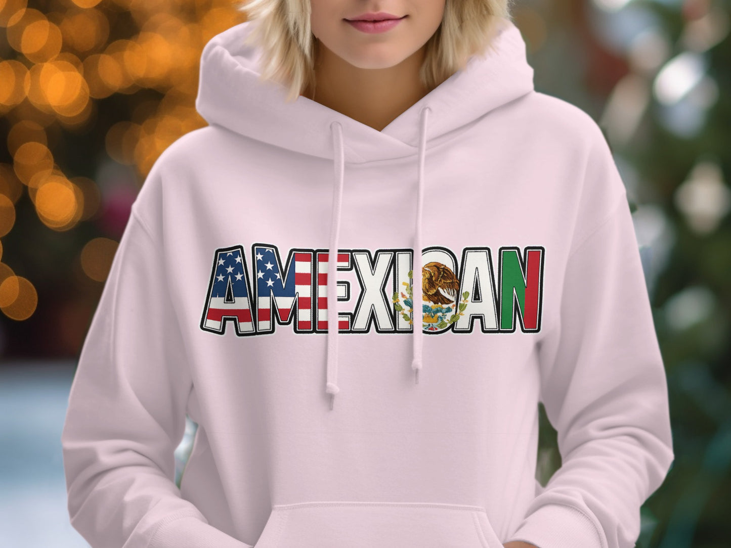 Amexican Flag Letters Design Hoodie product
