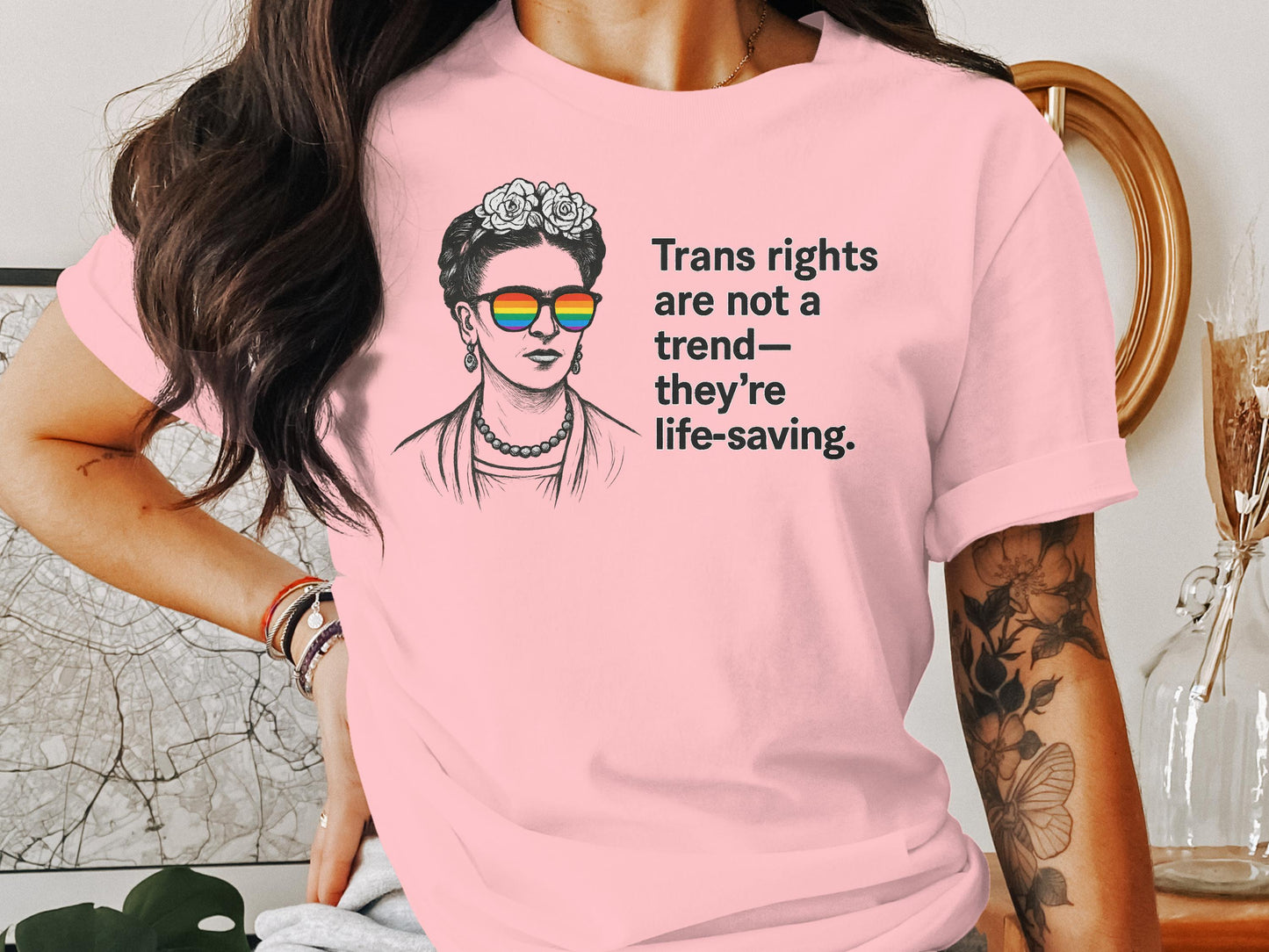 Trans Rights Are Not A Trend Life Saving T-Shirt product type