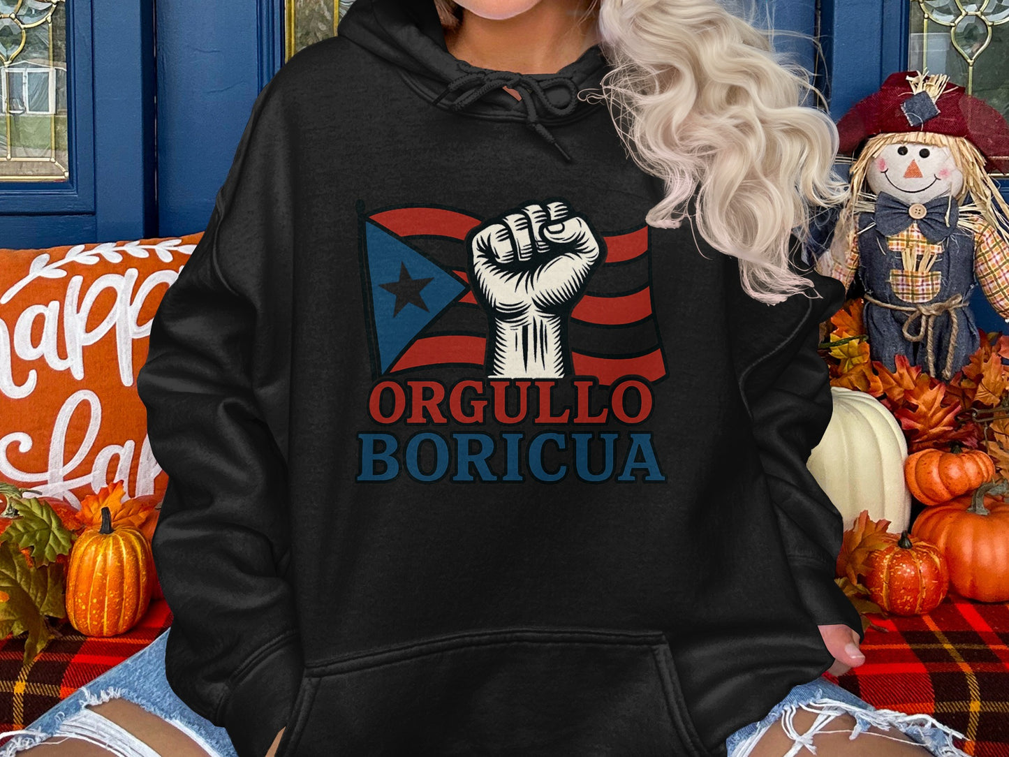 Orgullo Boricua Hoodie with Patriotic Design product