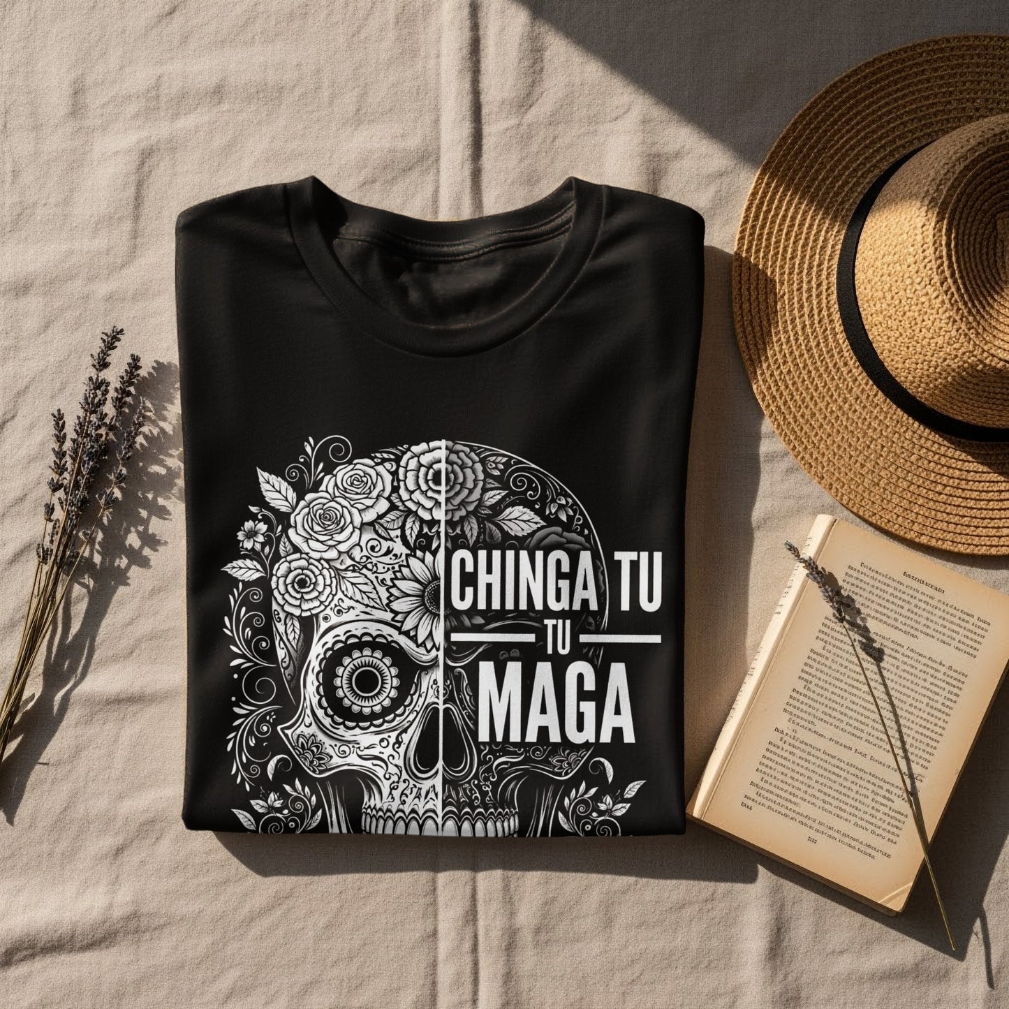 Unique Stylish Skull Graphic Design T-shirt product