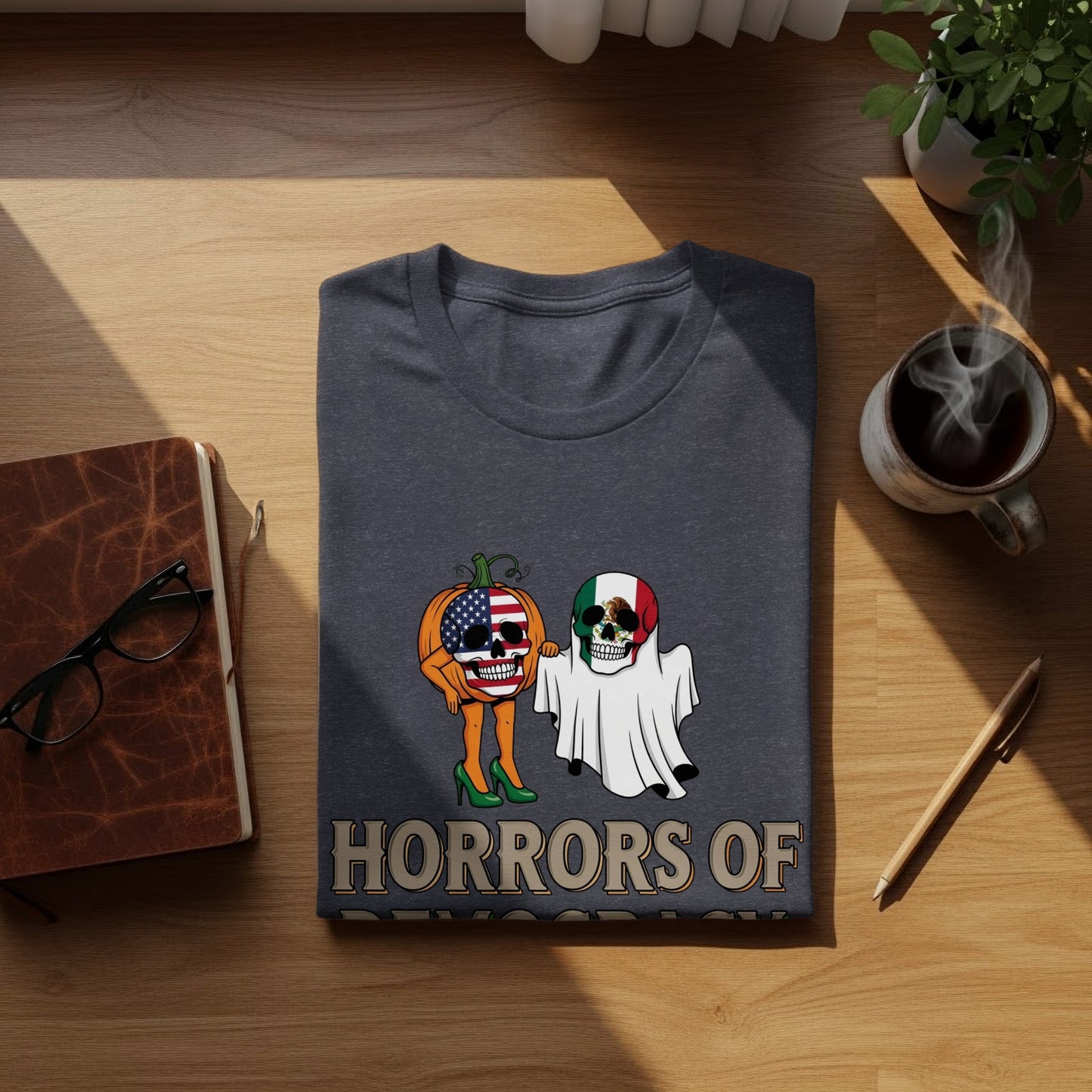 Horrors of Democrazy Graphic Tee Halloween product