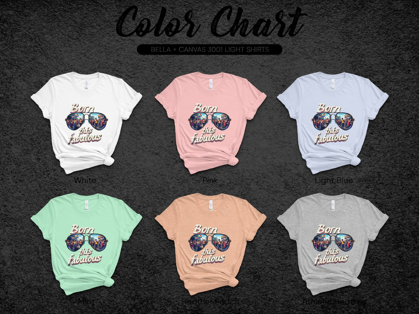 Born Fabulous Colorful Sunglasses Graphic T-Shirt product