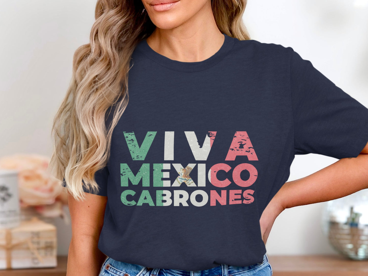Viva Mexico Cabrones Graphic T-shirt product