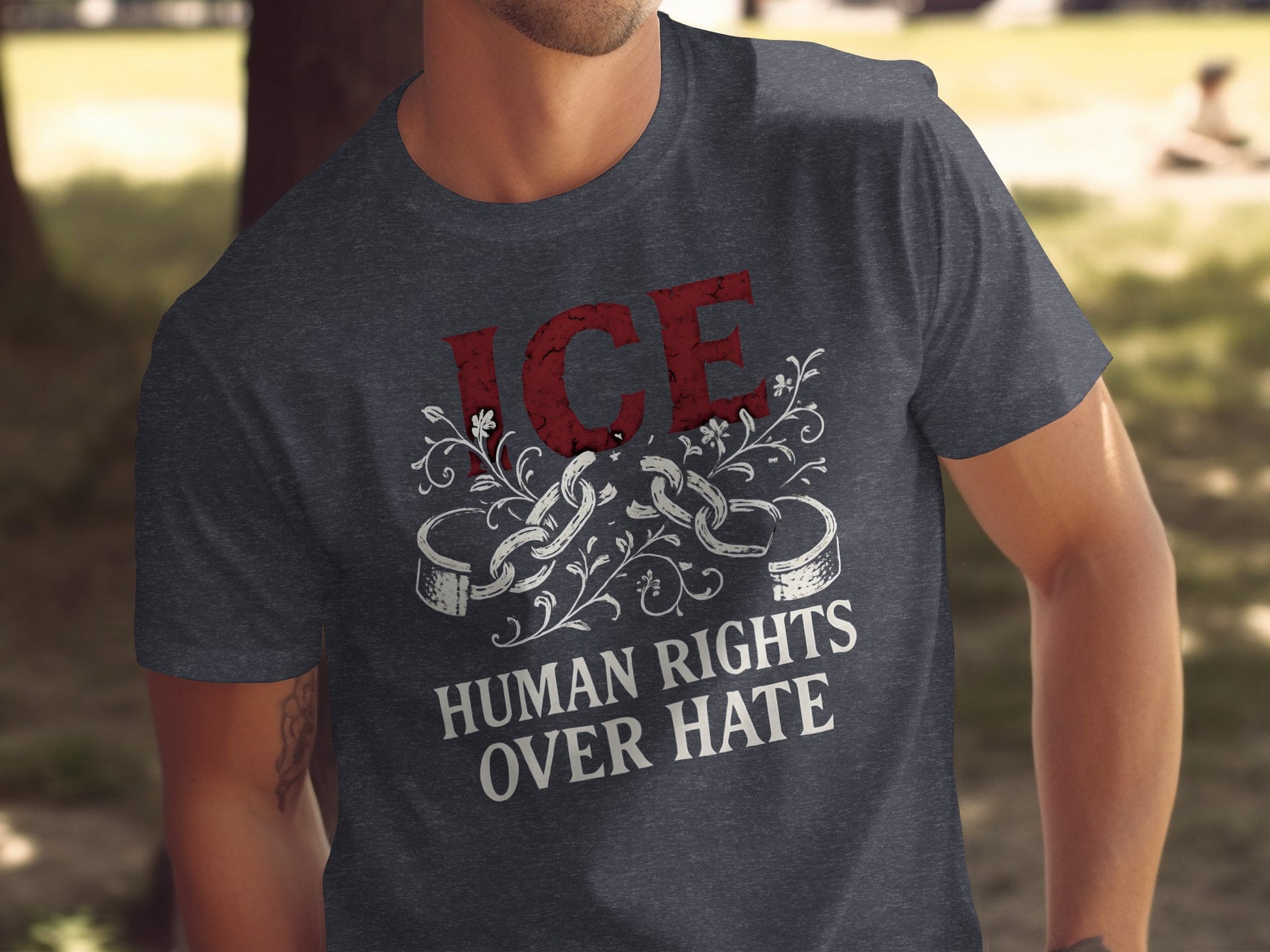 ICE Human Rights Over Hate T-Shirt product