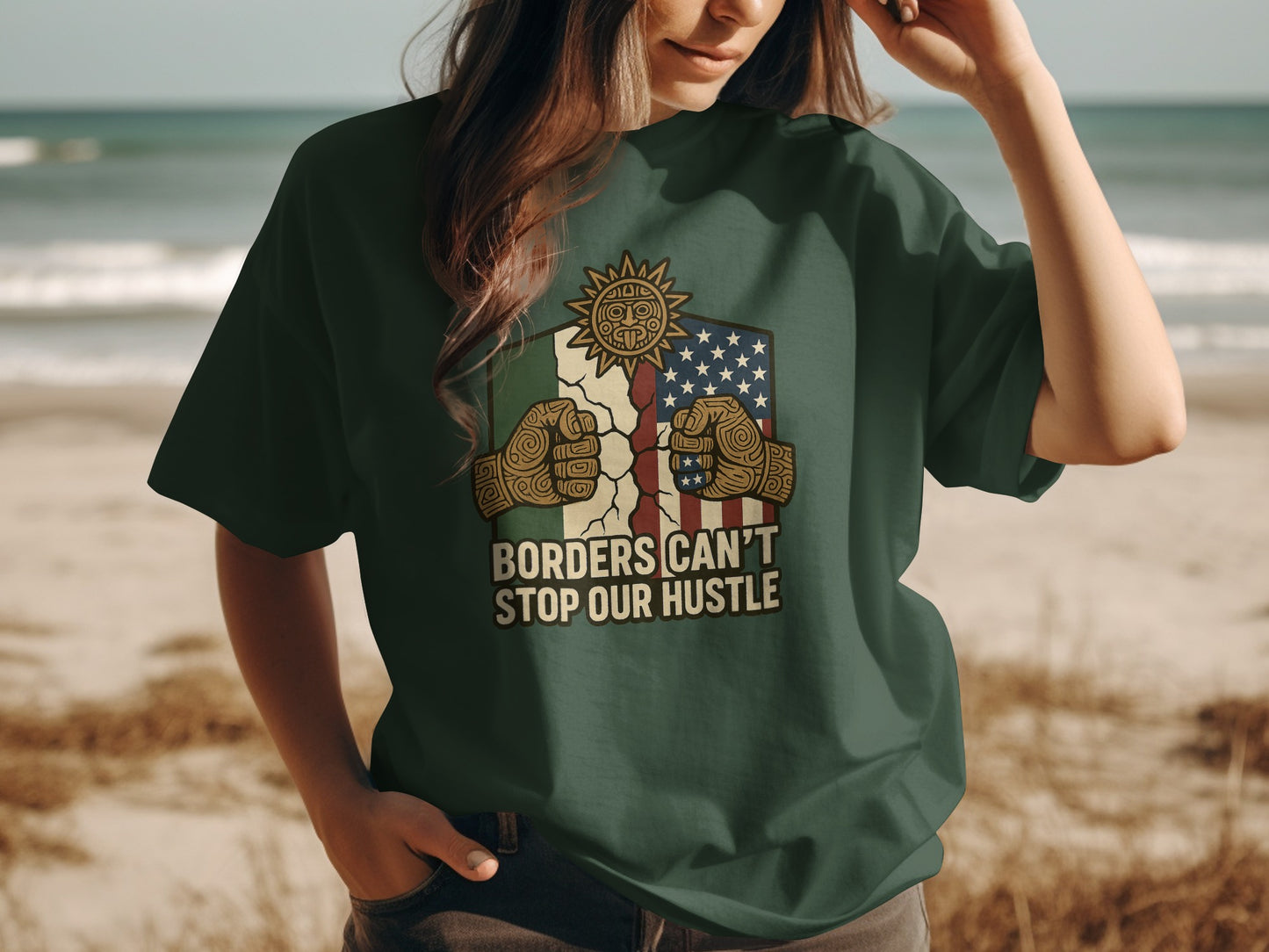 Borders Can't Stop Our Hustle T-Shirt product