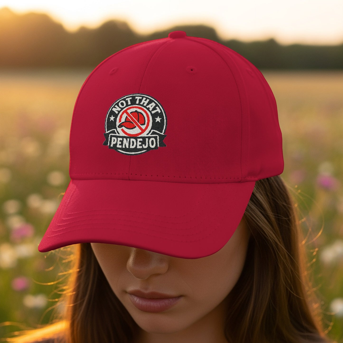 Not That Pendejo Embroidered Red Cap product type