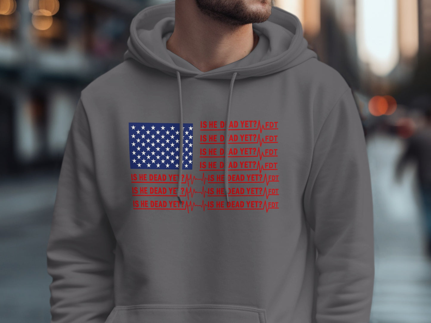 Is He Dead Yet FDT Slogan Hoodie product