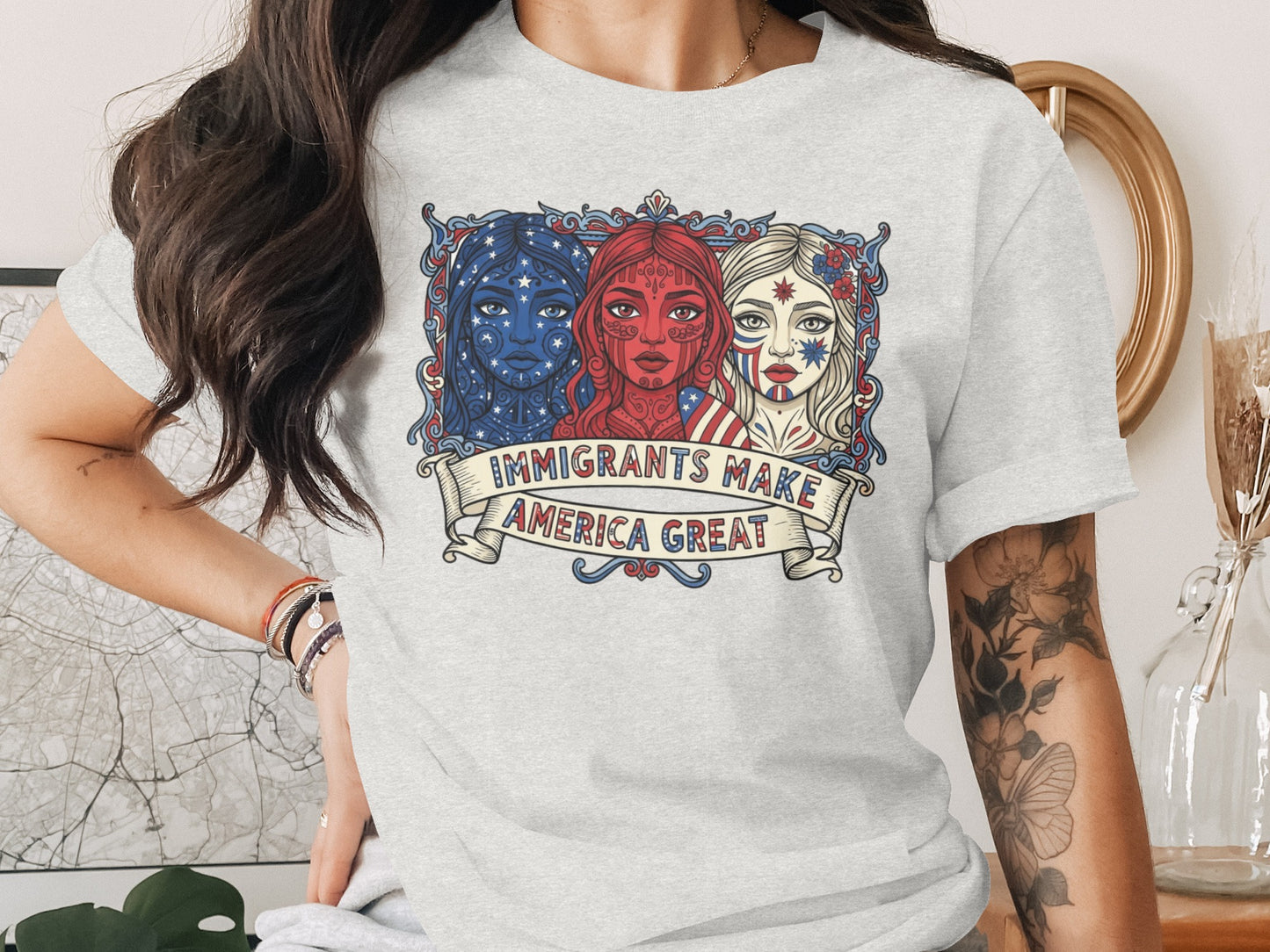 Immigrants Make America Great Graphic T-shirt product