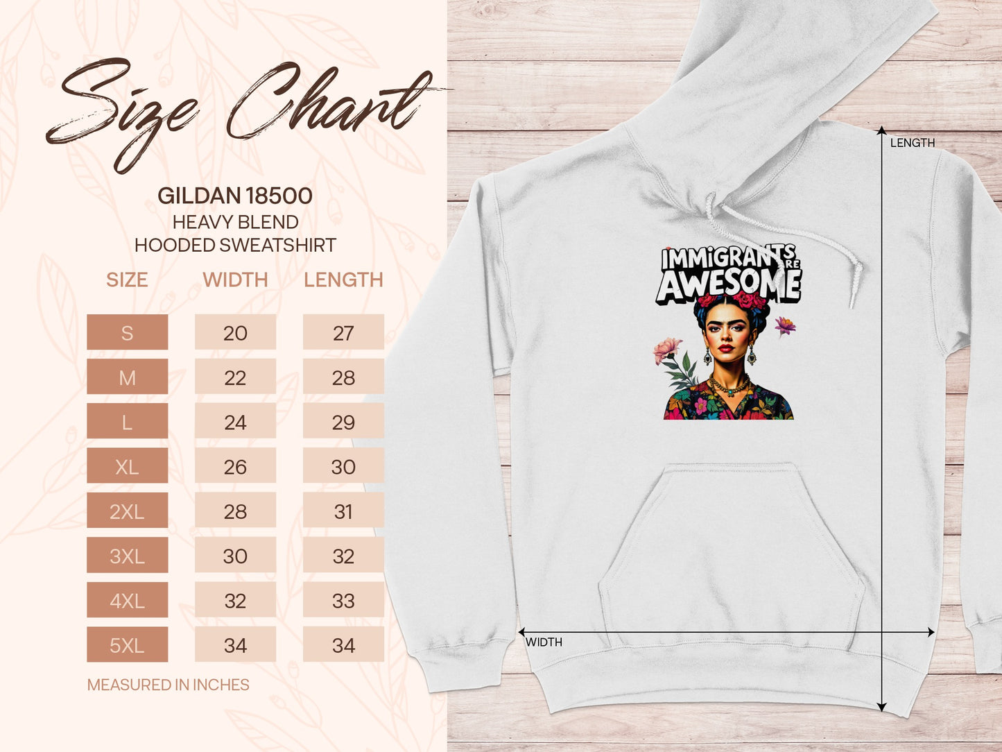 Immigrants Are Awesome Graphic Hooded Sweatshirt product