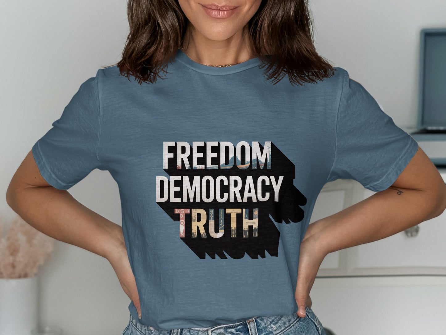 Freedom Democracy Truth T-Shirt product type