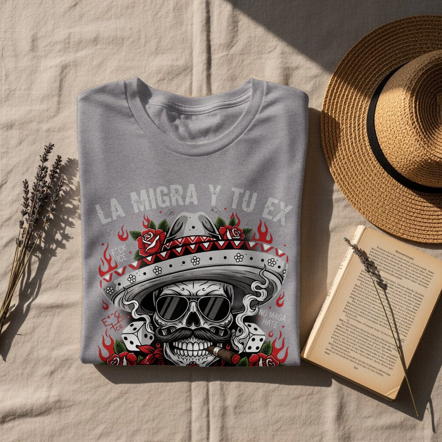 La Migra Y Tu Ex Graphic Printed T-shirt product