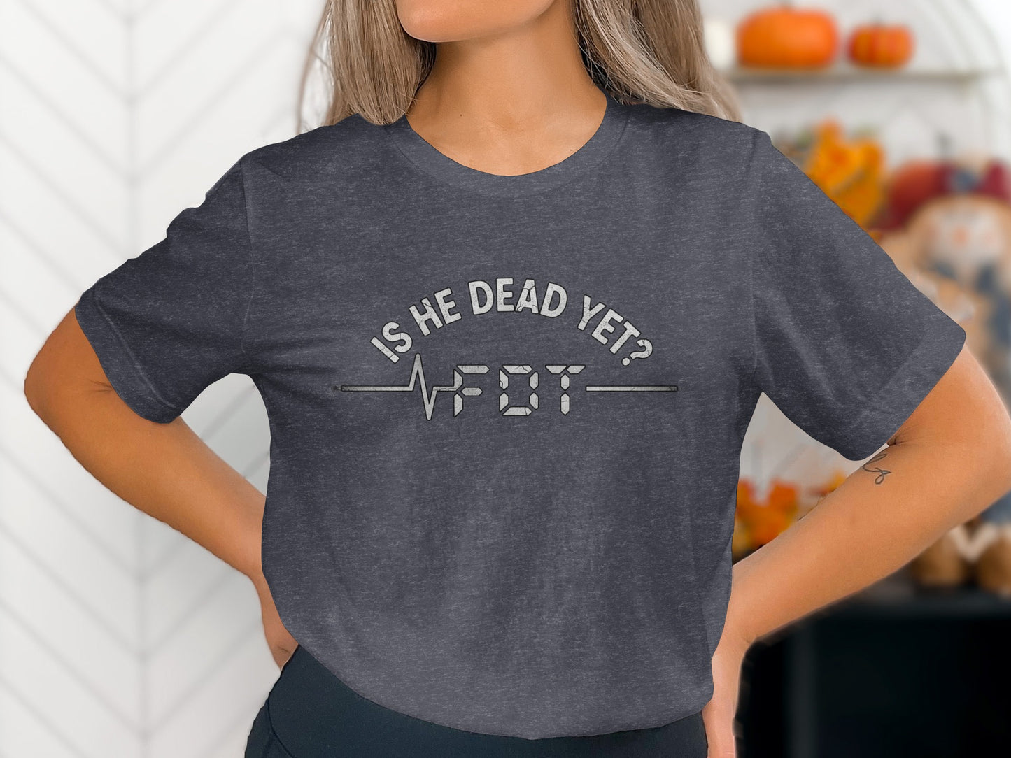 Is He Dead Yet Halloween Graphic T-Shirt product type
