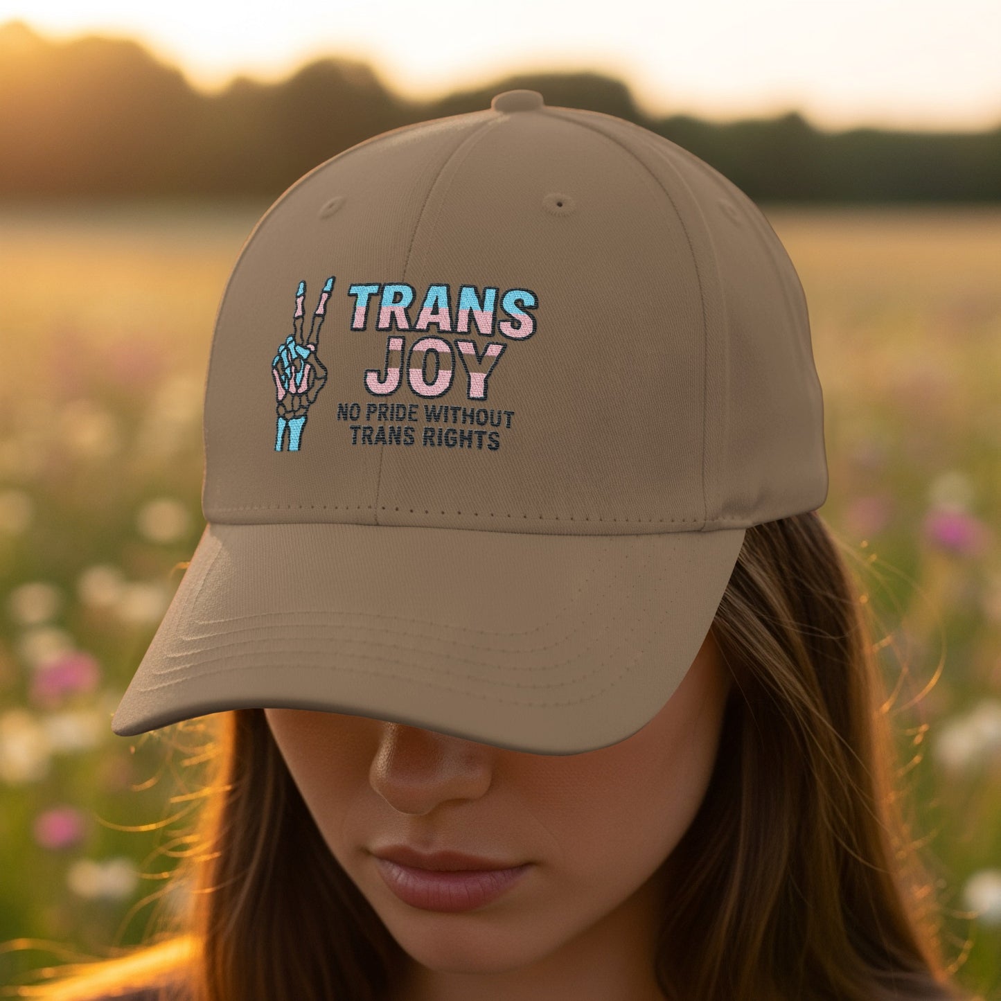 Trans Joy Pride Without Rights Hat product