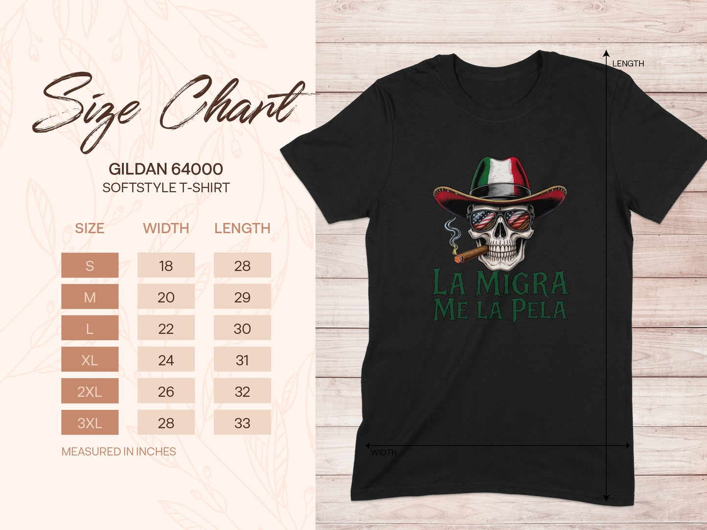 La Migra Me La Pela Graphic T-Shirt product