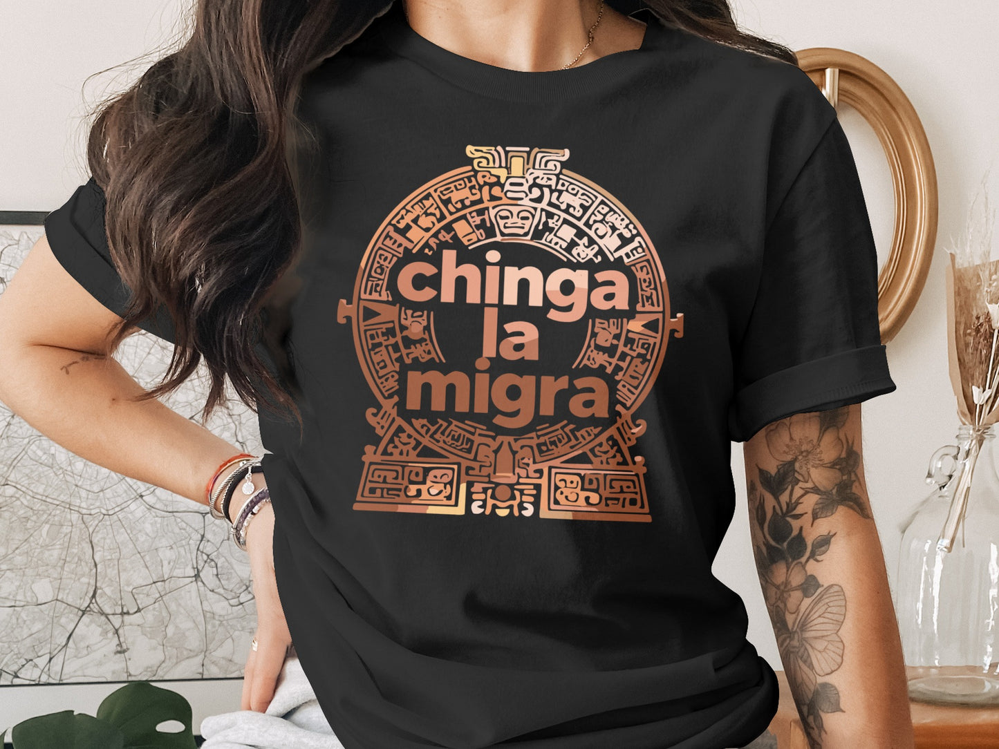 Chinga La Migra Graphic Printed T-shirt product type