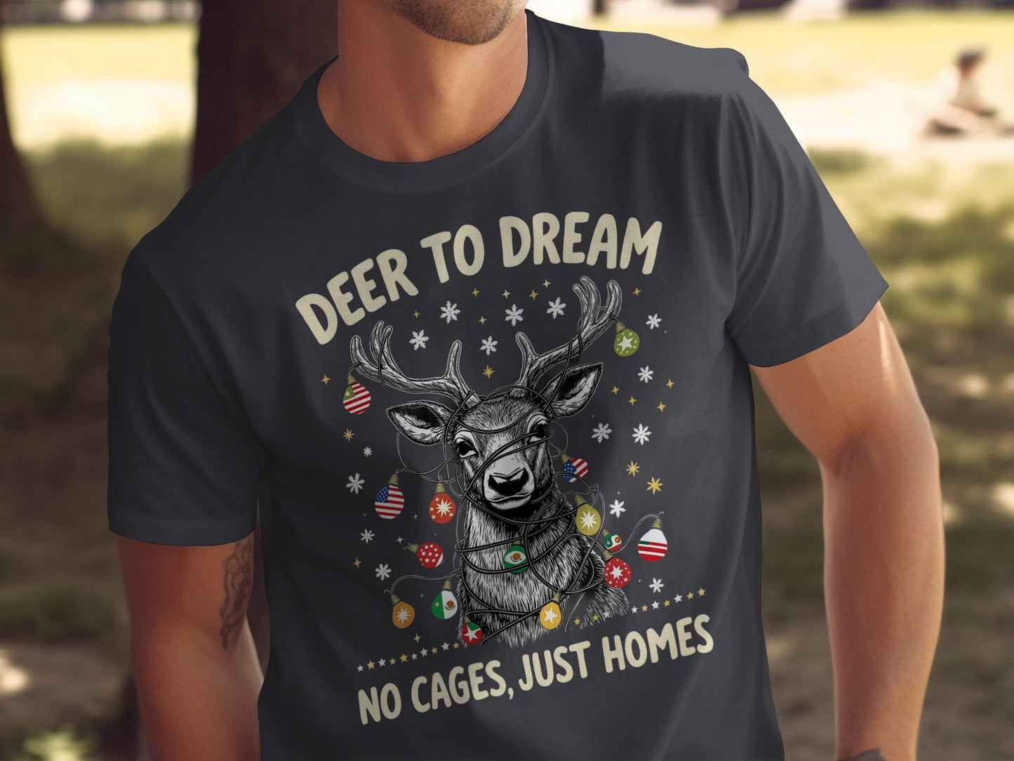 Deer To Dream No Cages Just Homes Shirt product