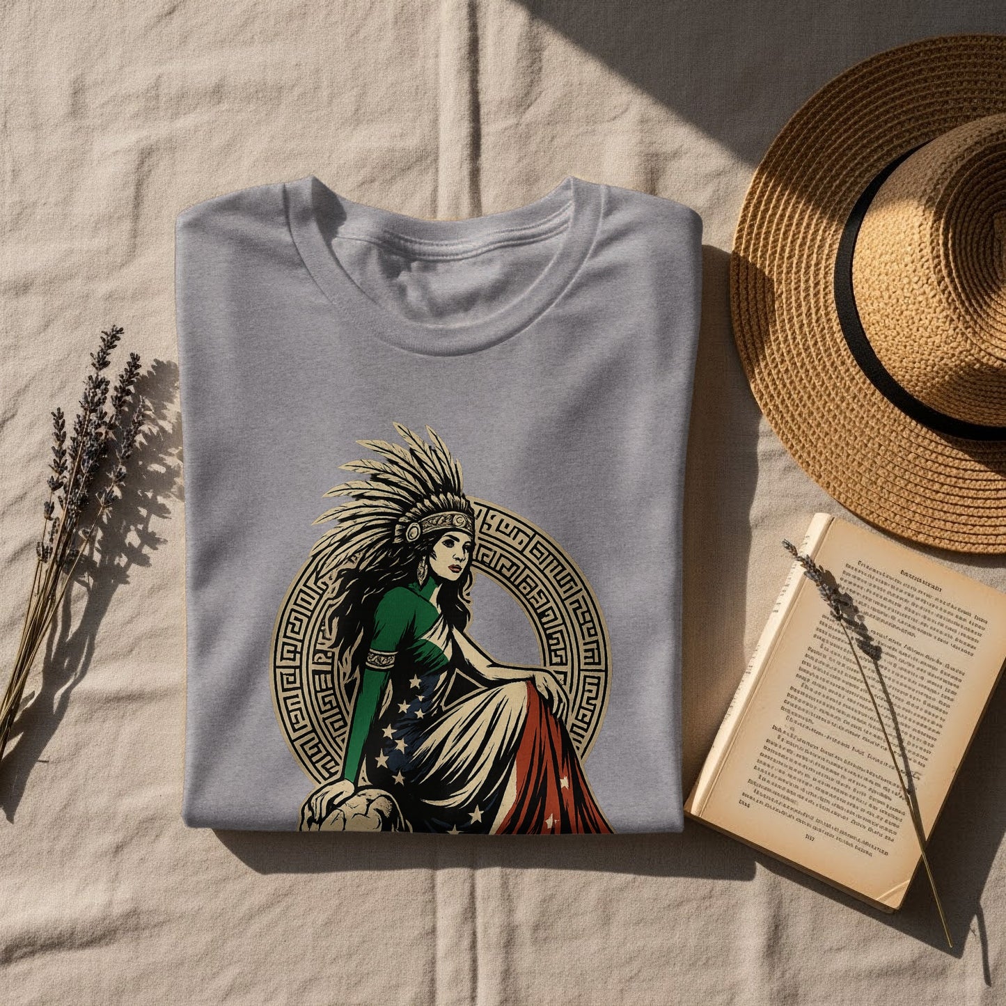 Native American Inspired Graphic Art T-Shirt product