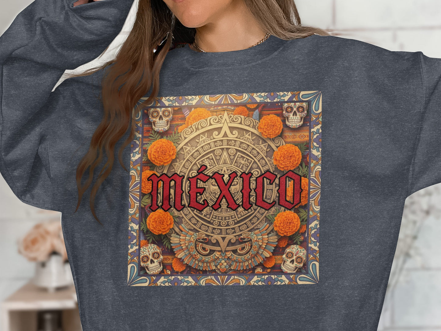 Vibrant Día de los Muertos México Design Sweatshirt product