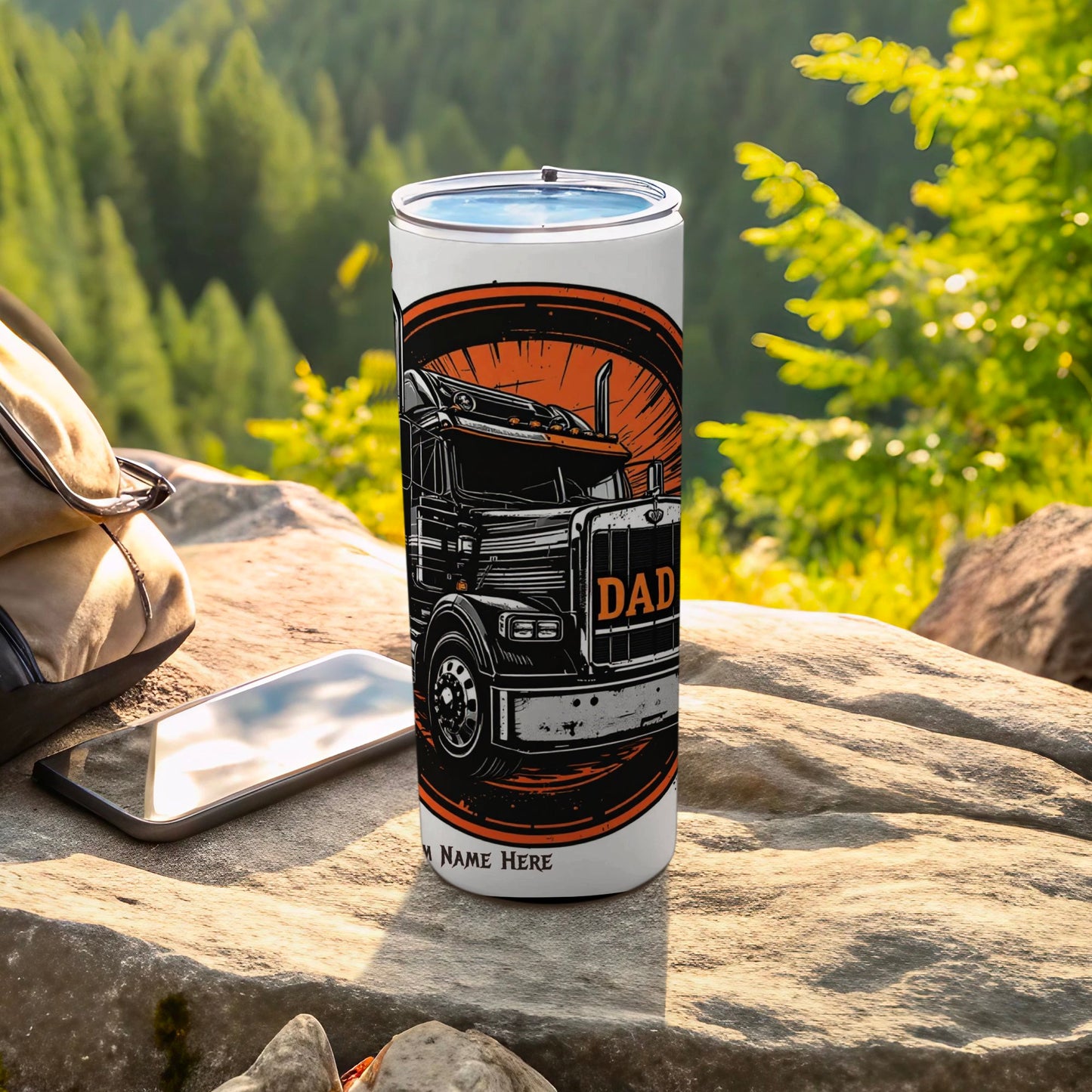Custom Retro Dad Truck Tumbler with Personalization product