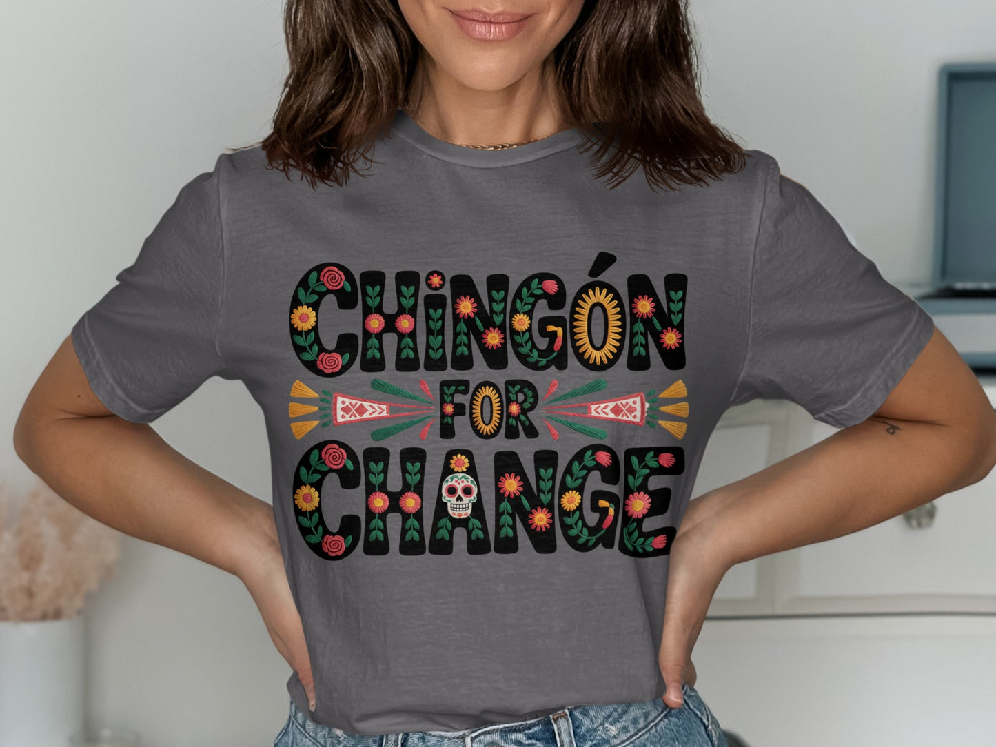 Chingón for Change Graphic Text T-Shirt product type