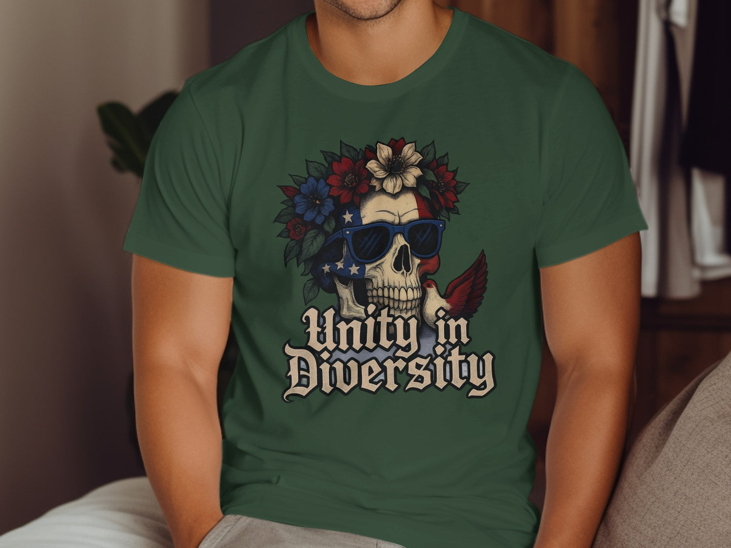 Unity in Diversity Skull Graphic T-shirt product type