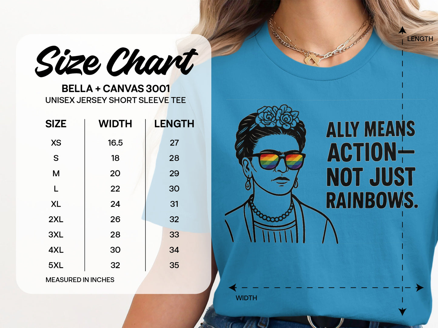 Ally Means Action Not Just Rainbows Shirt product type
