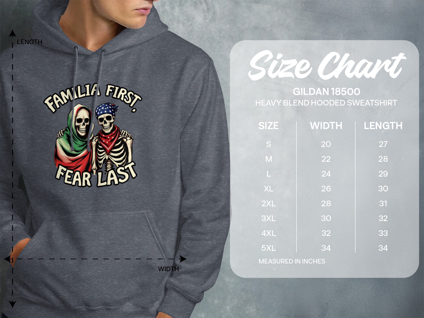 Familia First Fear Last Skeletons Hooded product type