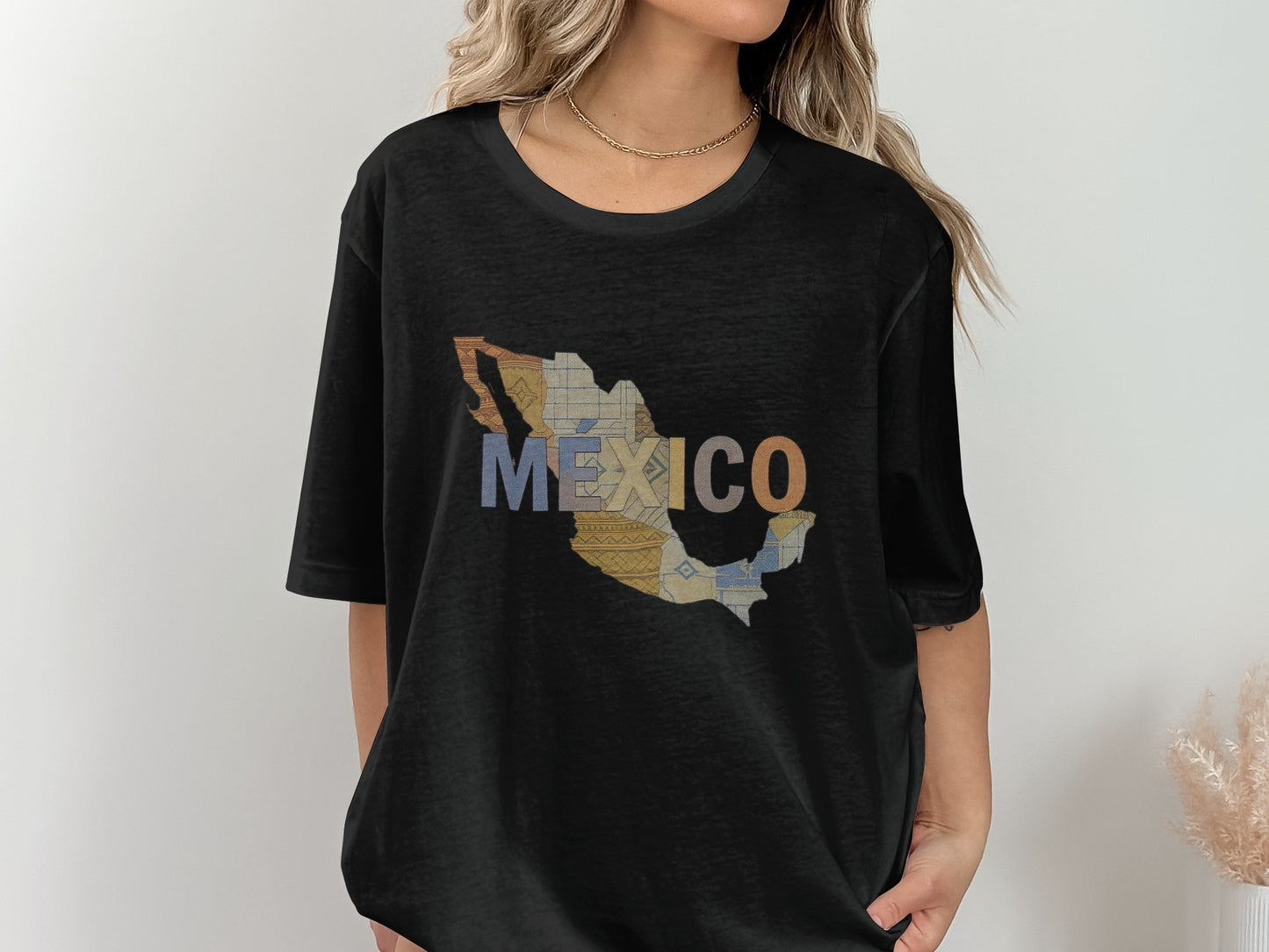 Stylish Mexico Map Print Graphic T-shirt for Fashion product