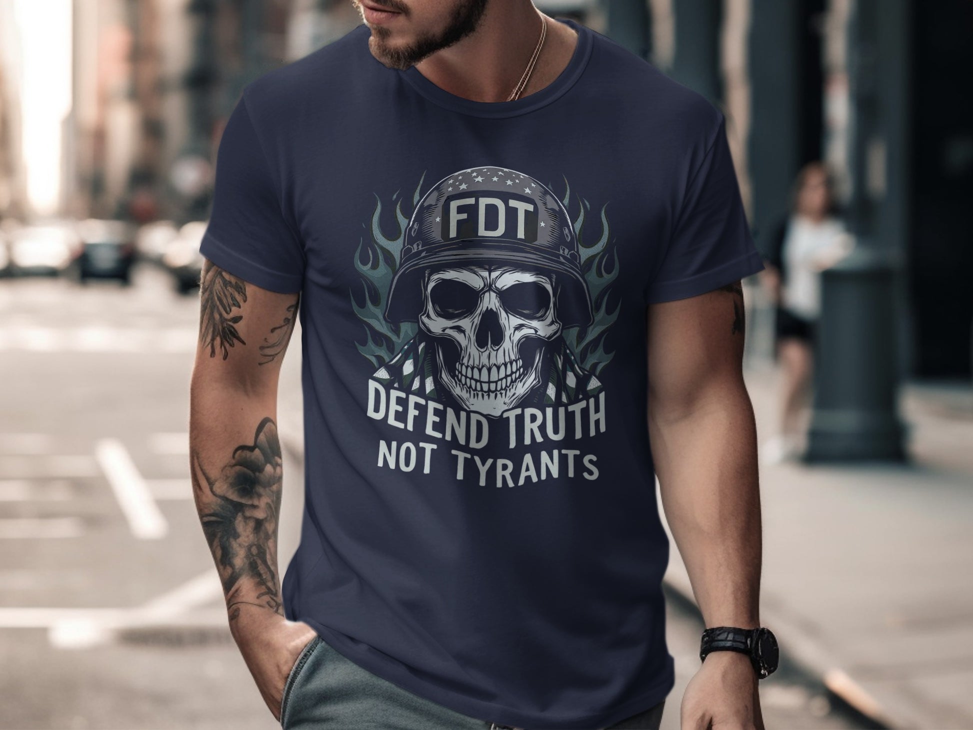FDT Defend Truth Not Tyrants Graphic T-shirt