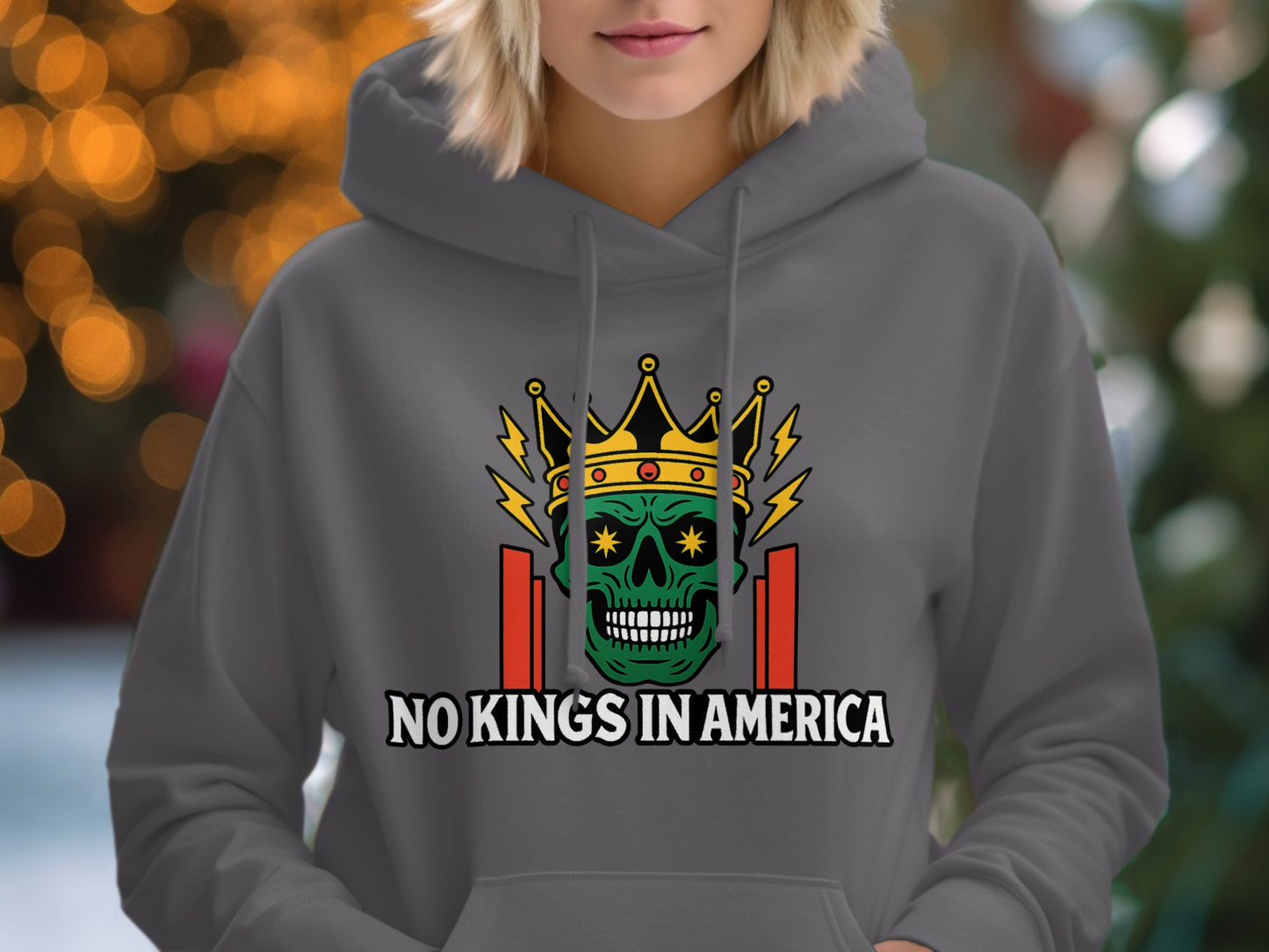 No Kings in America Graphic Hoodie product