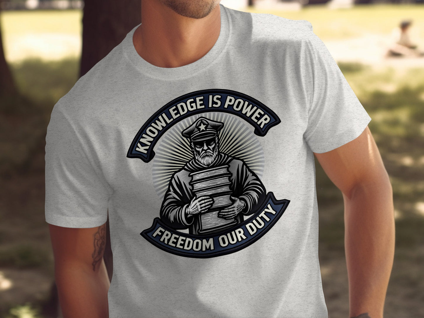 Knowledge is Power Freedom Our Duty T-shirt
