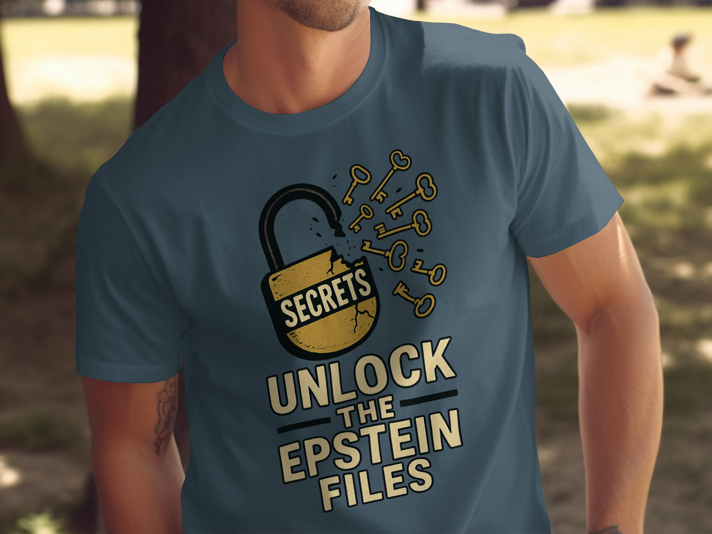 Secrets Unlock The Epstein Files t-shirt