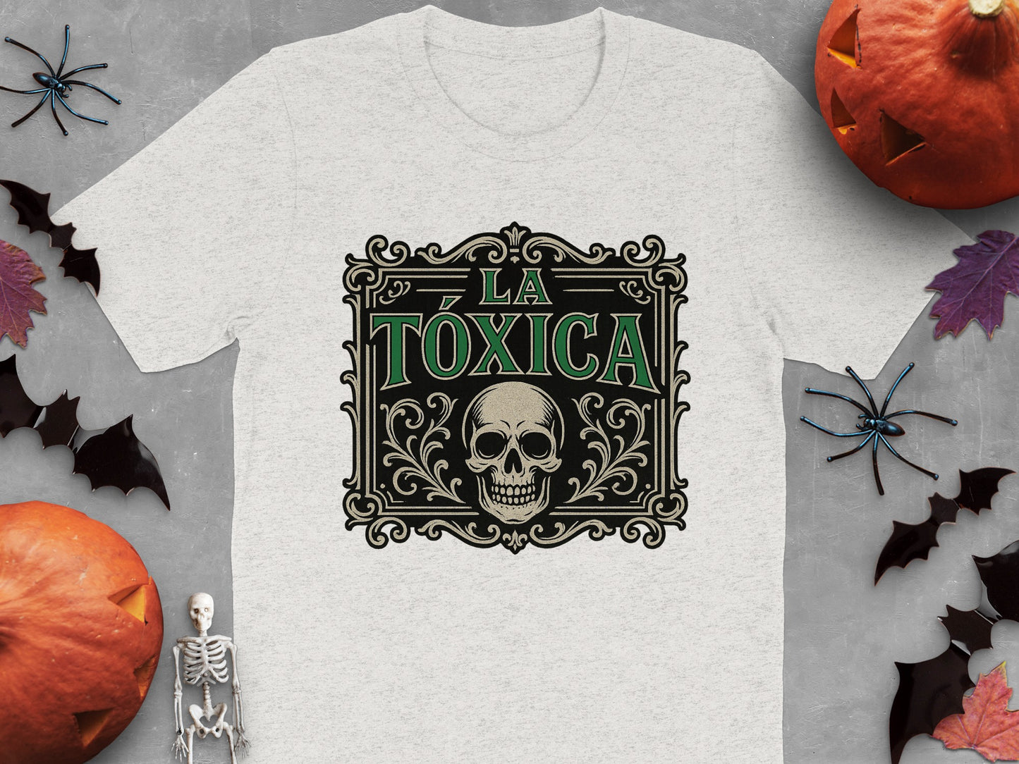 La Toxica Skull Design Halloween T-Shirt product