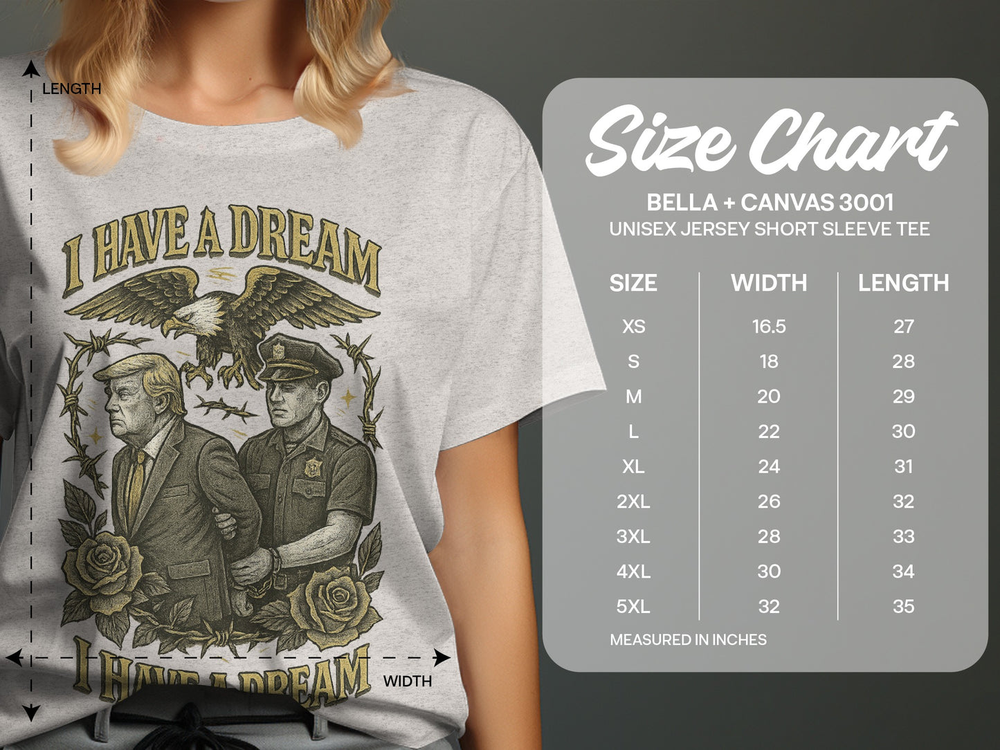 I Have A Dream Eagle And Police Unisex Tee product type