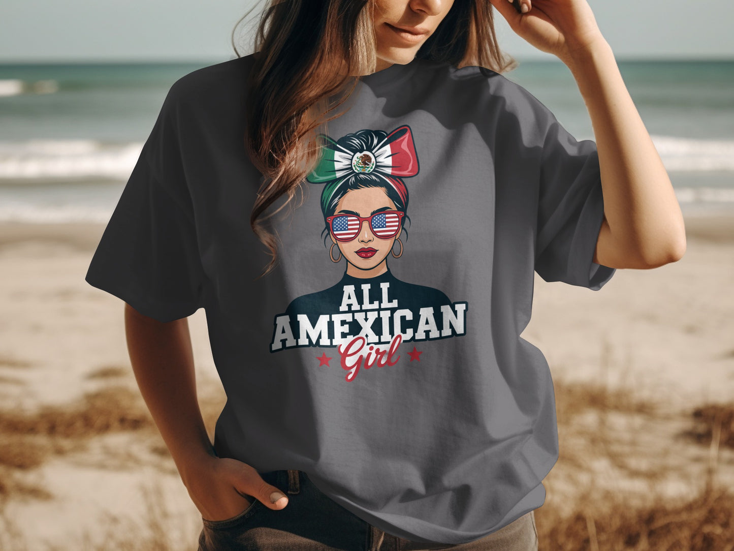 All American Girl Graphic Tee Shirt trendy product type