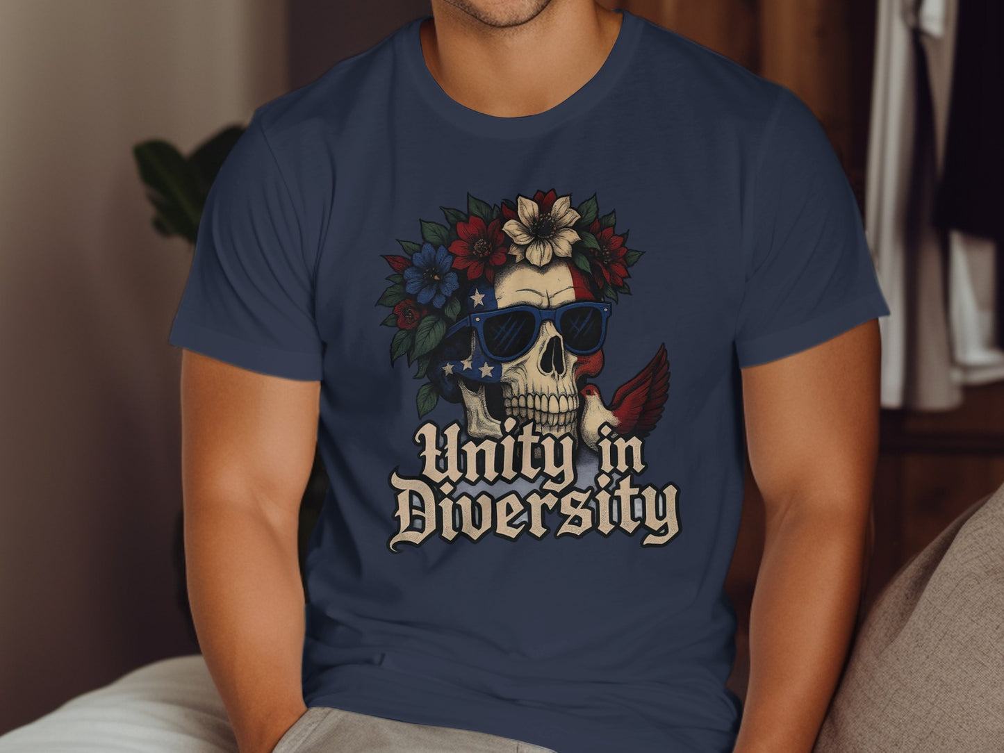 Unity in Diversity Skull Graphic T-shirt Product