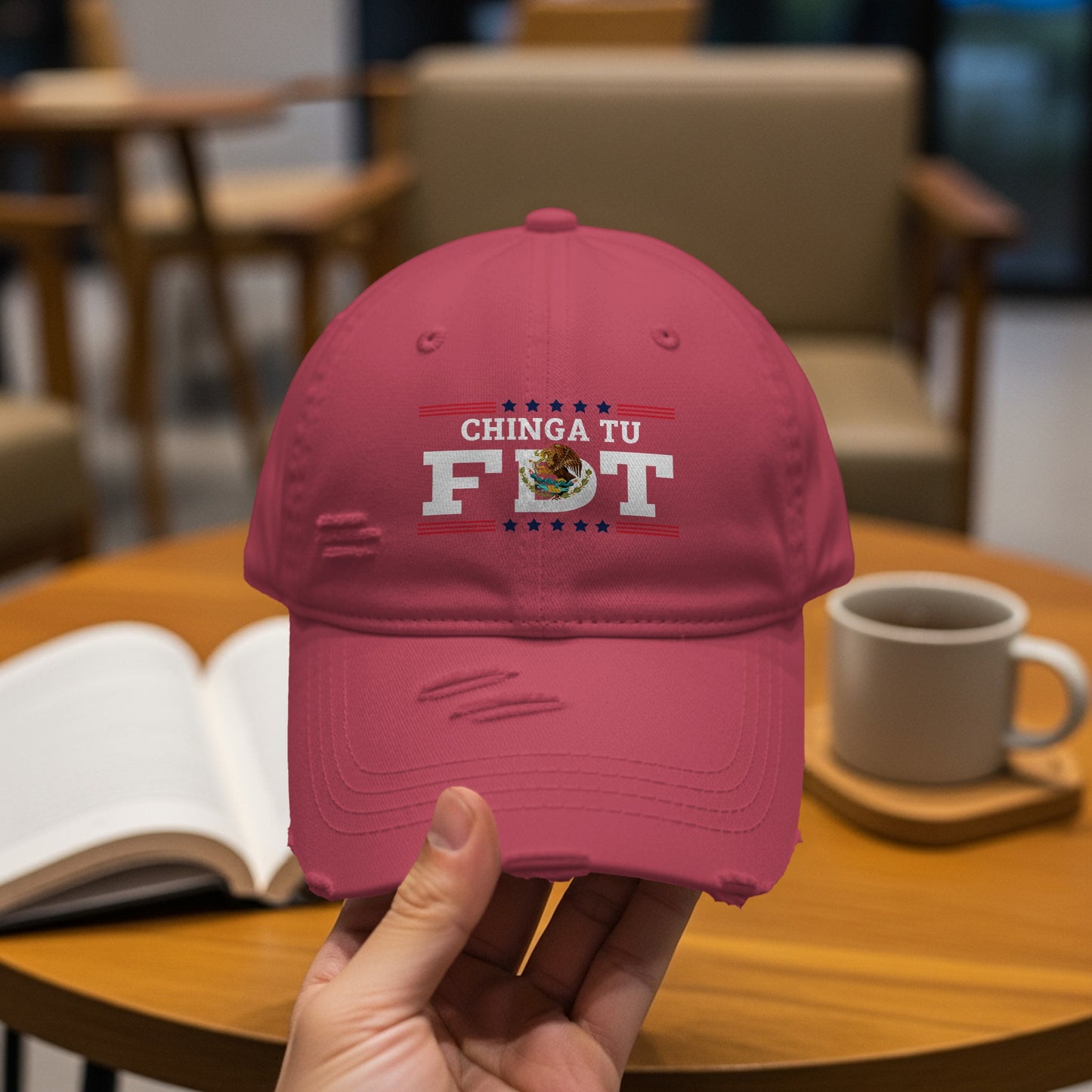 Chinga Tu F.T Bold Statement Pink Hat product type