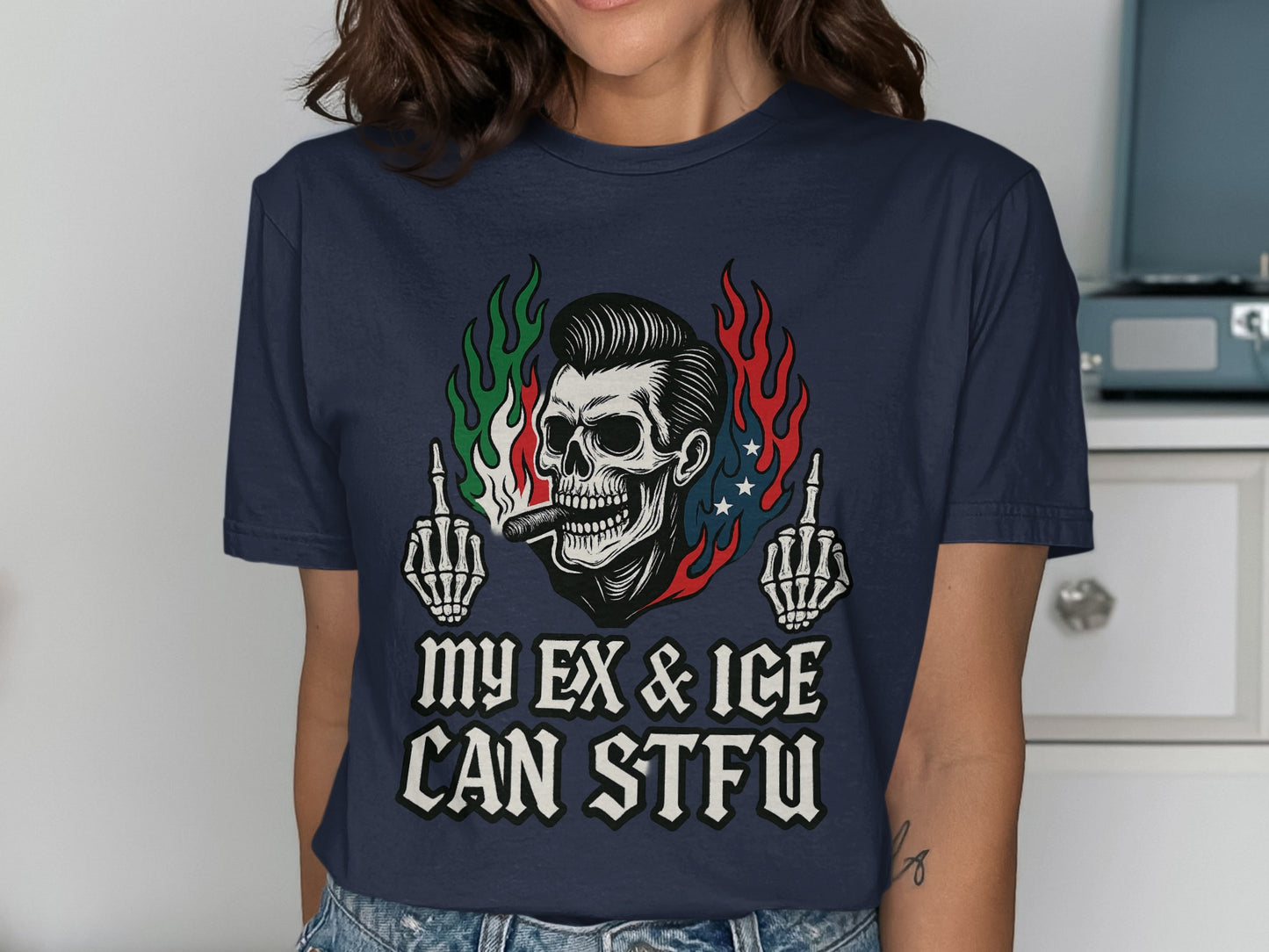 My Ex and Ice Can STFU Graphic T-Shirt Product
