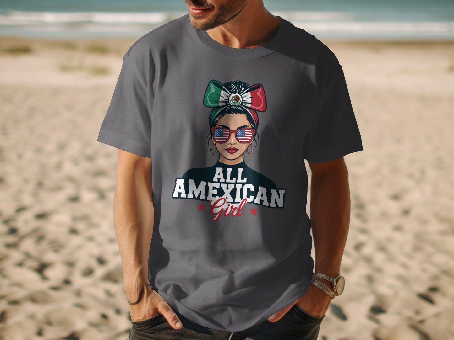 All American Girl Patriotic Themed T-shirt product
