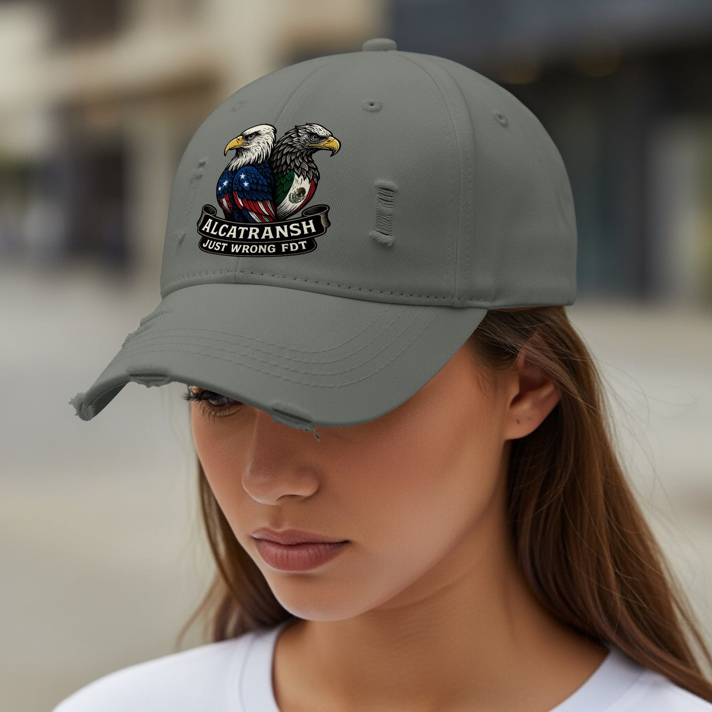 Alcatransh Just Wrong FDT Eagle Graphic Cap product