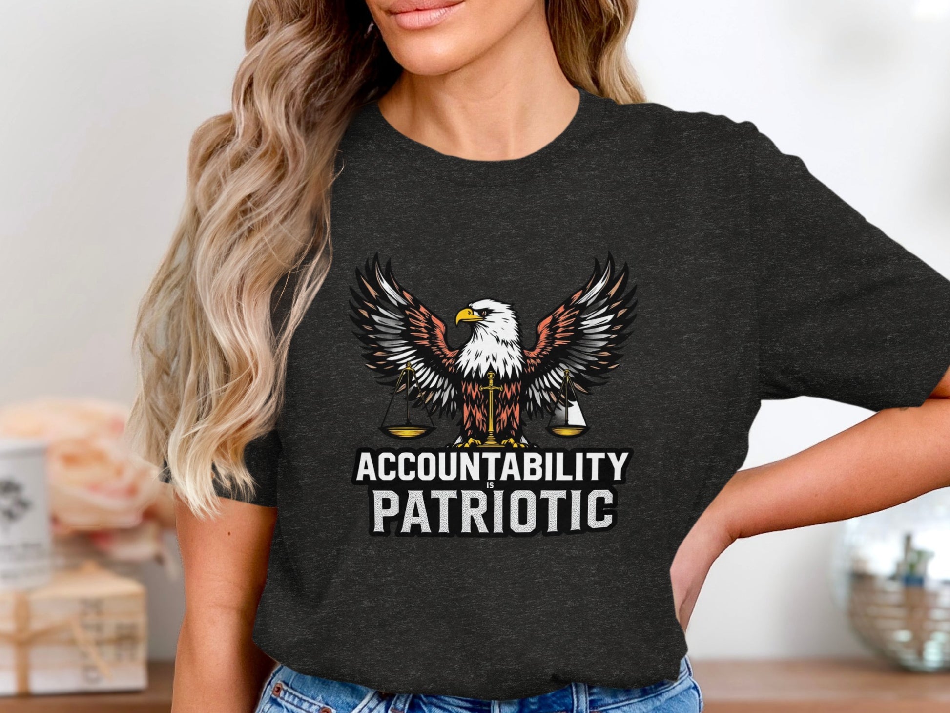 Accountability Patriotic Eagle Graphic Shirt product